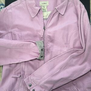 L.L. Bean Lavender Zip-Up Jacket Sz XL